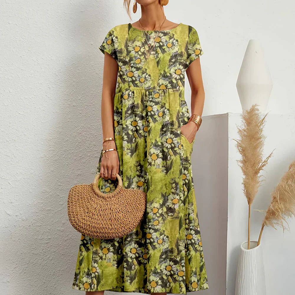 Charly | Women's Floral Print Midi Dress