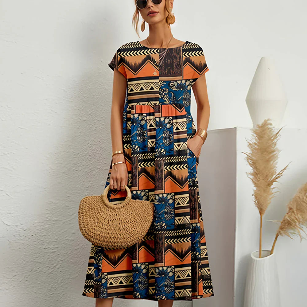 Charly | Women's Floral Print Midi Dress