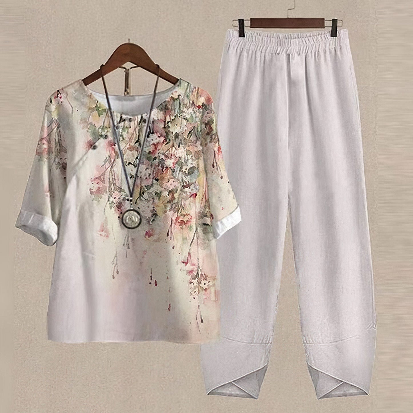 Charly | Women's Floral Print Two-Piece Set