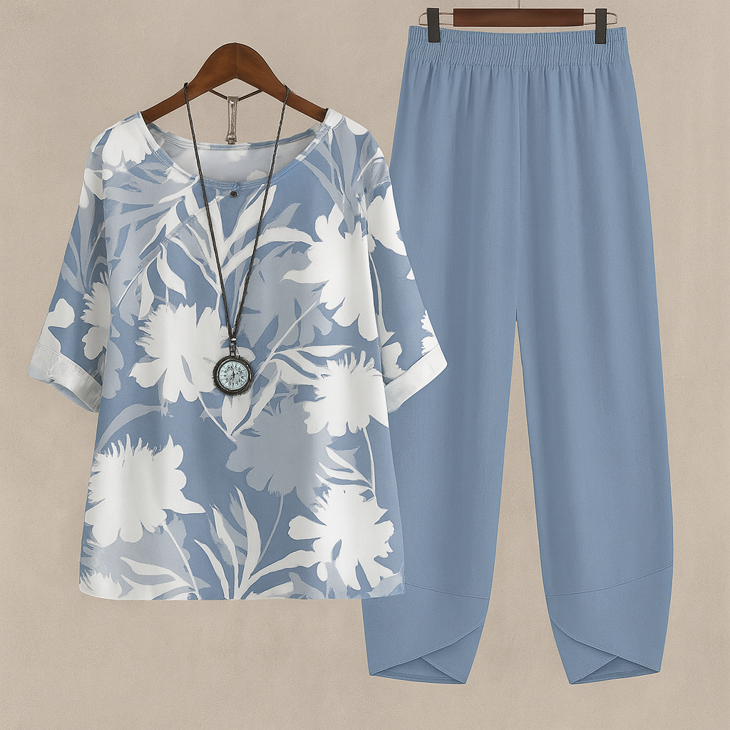 Charly | Women's Floral Print Two-Piece Set