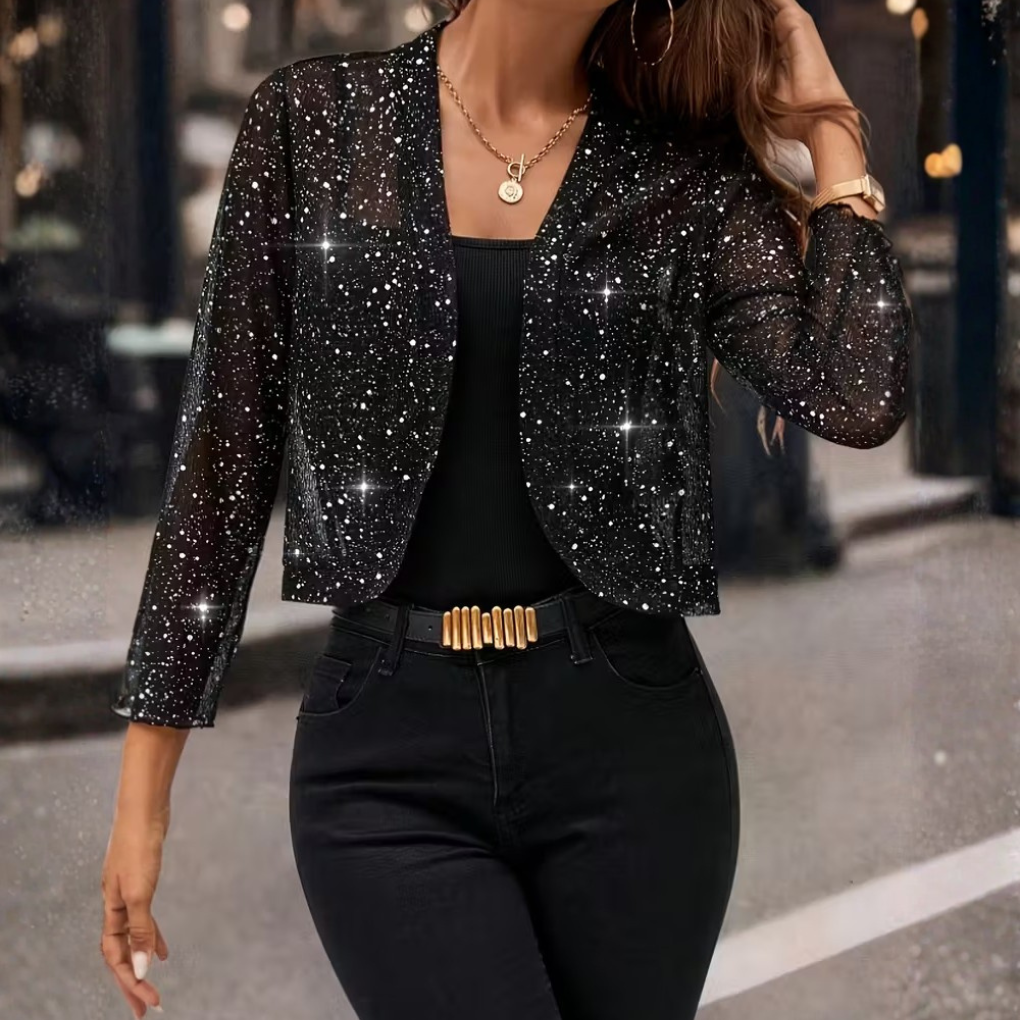 Charly | Women's Glitter Cardigan Jacket
