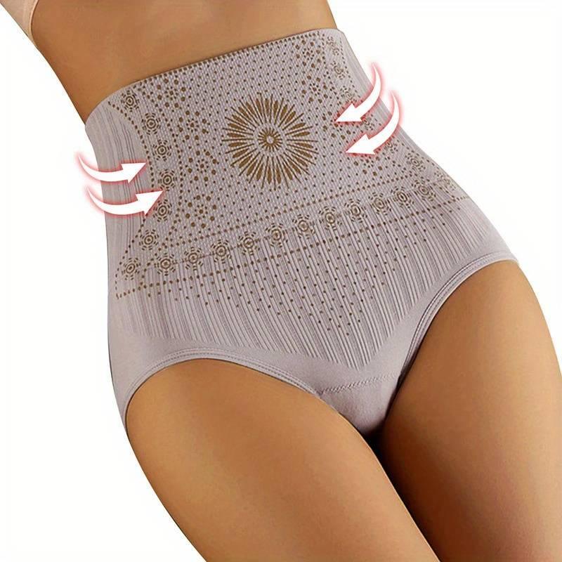 Charly | Women's High-Waisted Shaping Briefs with Decorative Pattern