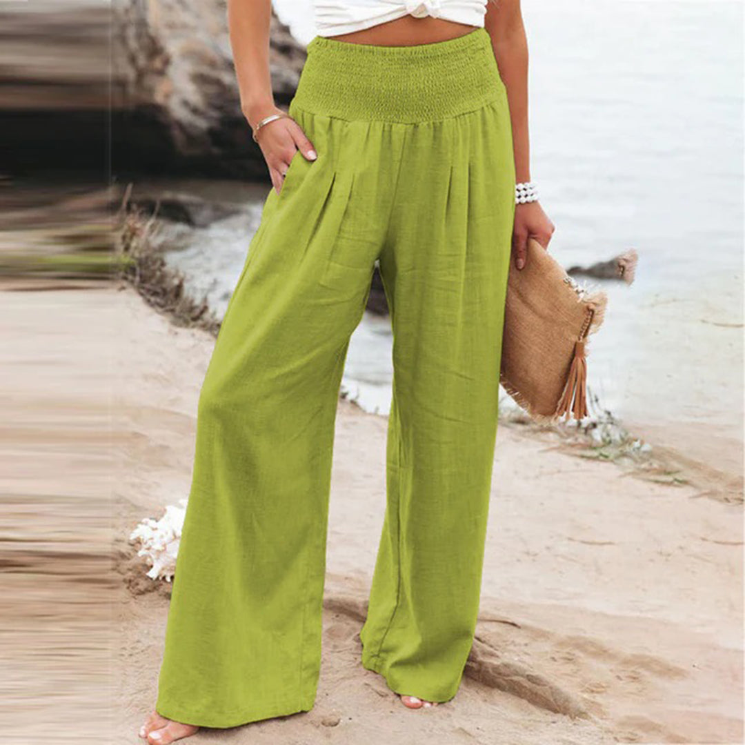 Charly | Women's High Waisted Wide Leg Pants