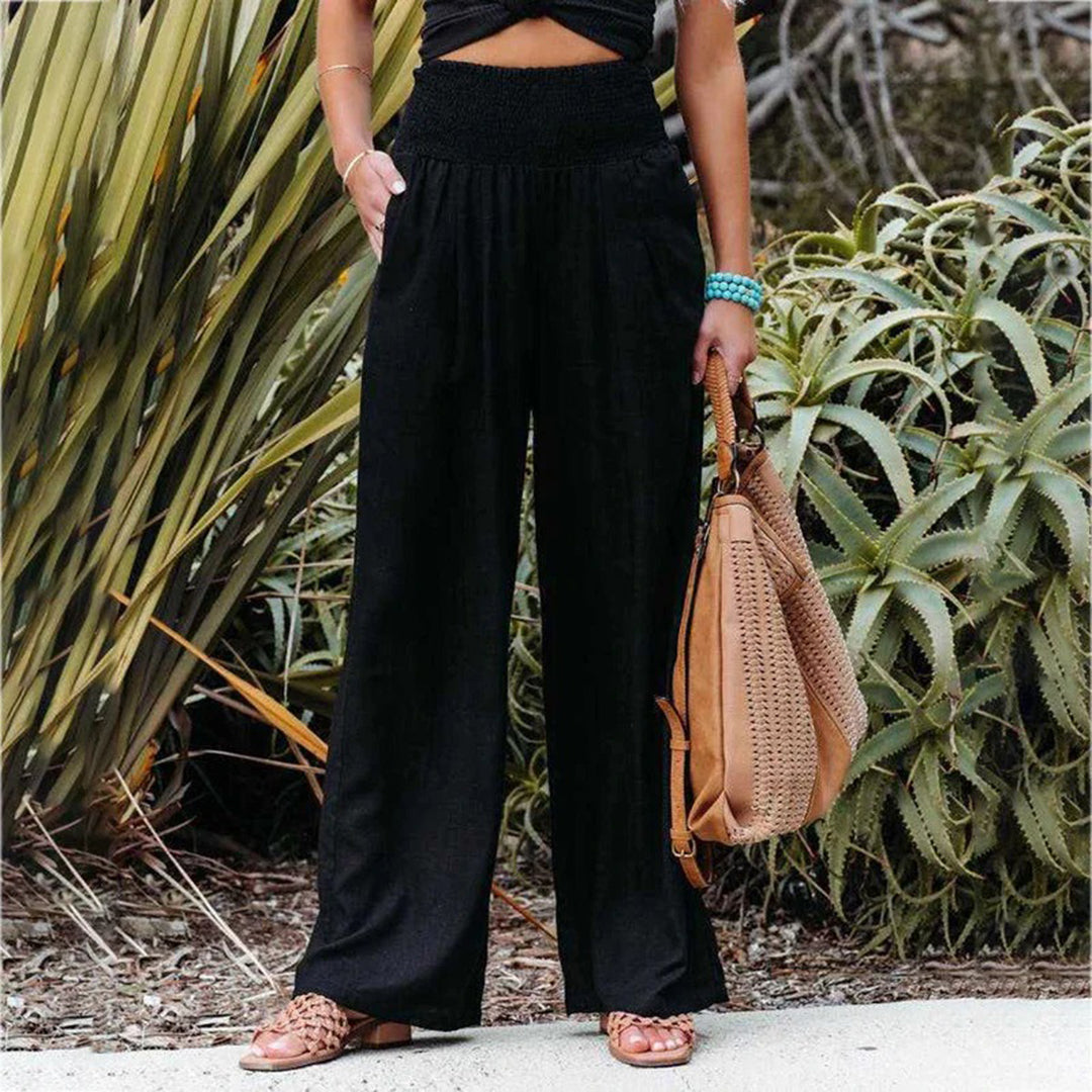 Charly | Women's High Waisted Wide Leg Pants