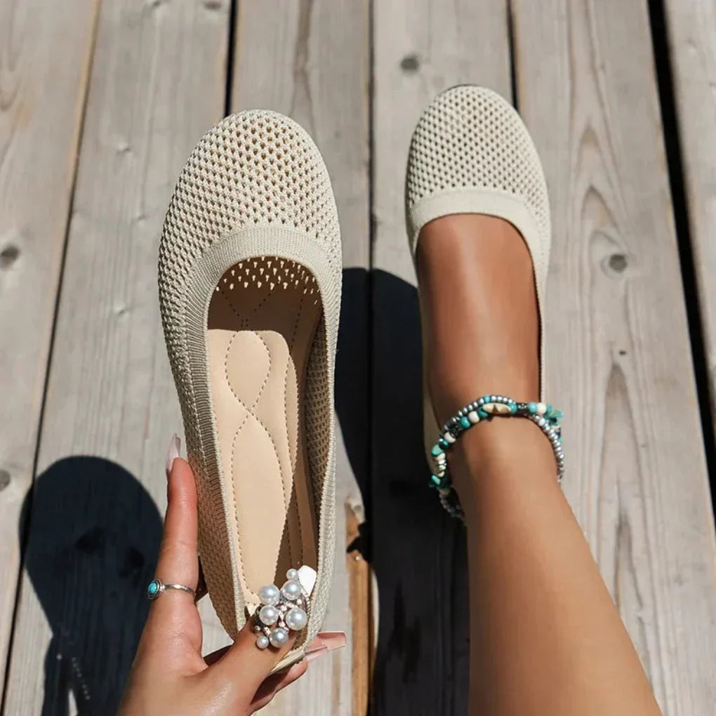 Charly | Women's Knit Slip-On Flats