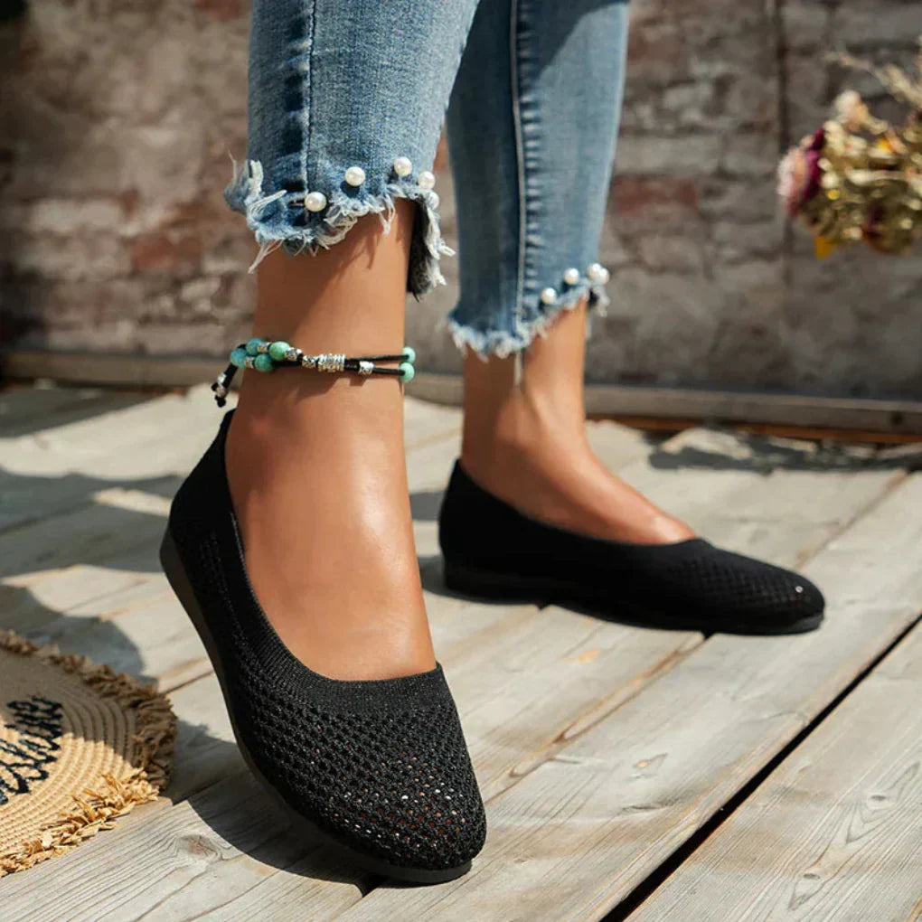 Charly | Women's Knit Slip-On Flats