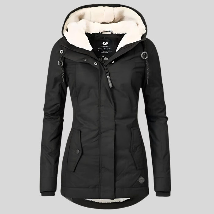 Charly | Women's Long Waterproof Parka with Sherpa Lining