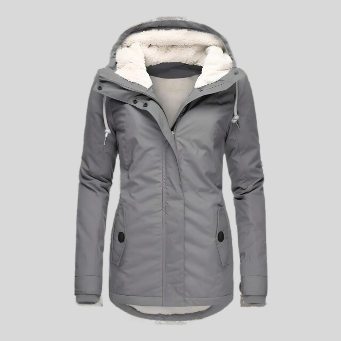 Charly | Women's Long Waterproof Parka with Sherpa Lining