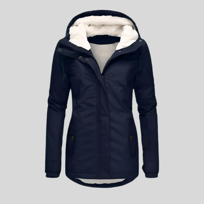 Charly | Women's Long Waterproof Parka with Sherpa Lining