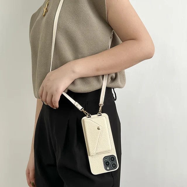 Charly | Women's Phone Case With Card Holder & Lanyard