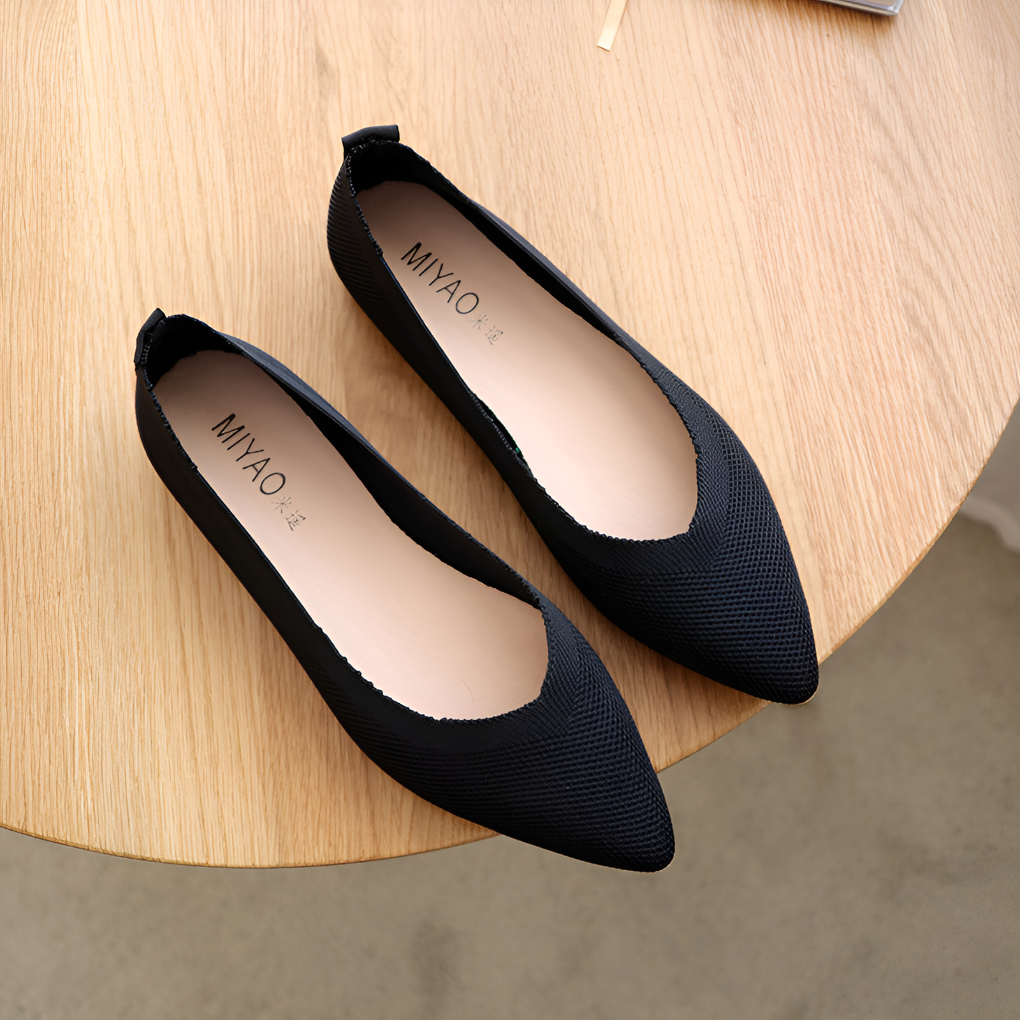 Charly | Women's Pointed Toe Knit Flats