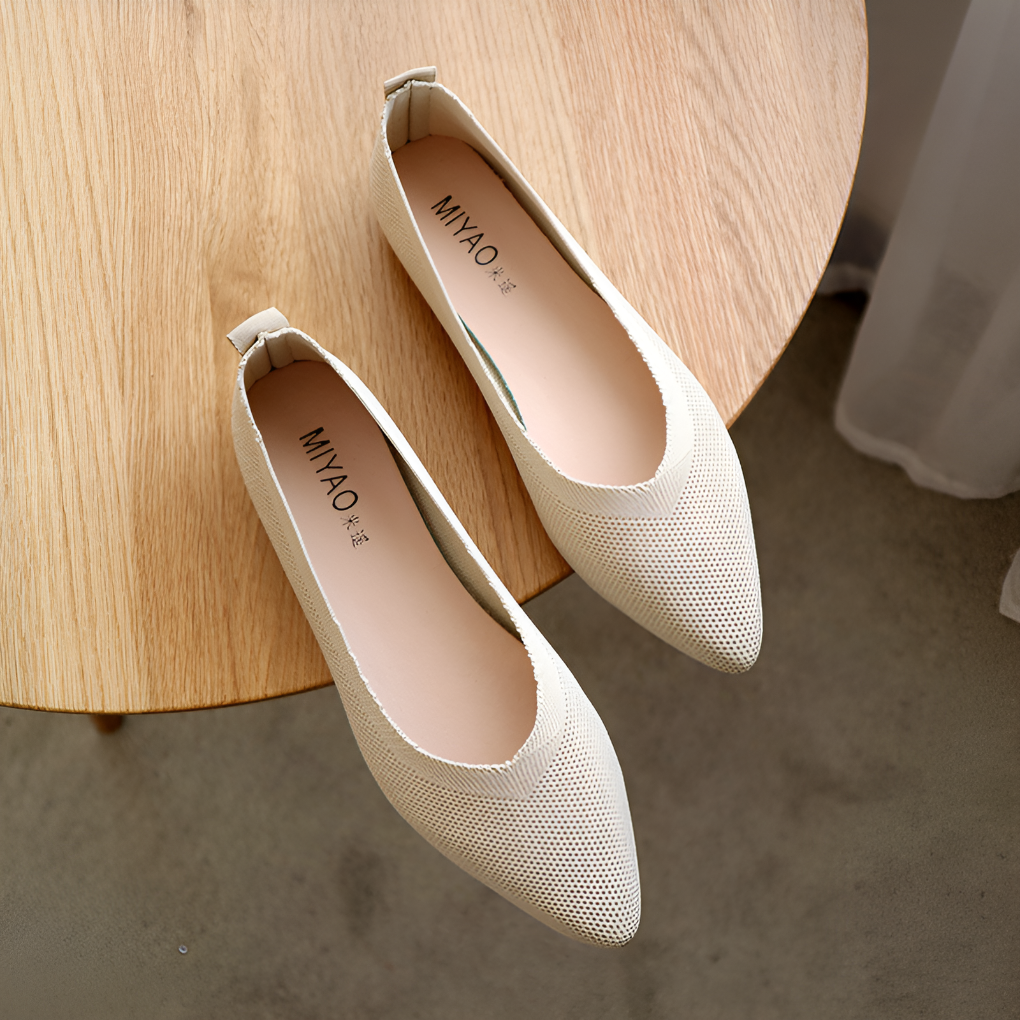 Charly | Women's Pointed Toe Knit Flats