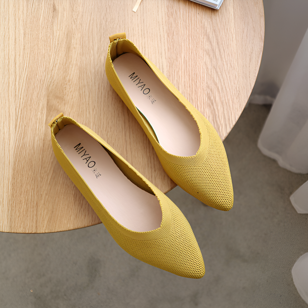 Charly | Women's Pointed Toe Knit Flats