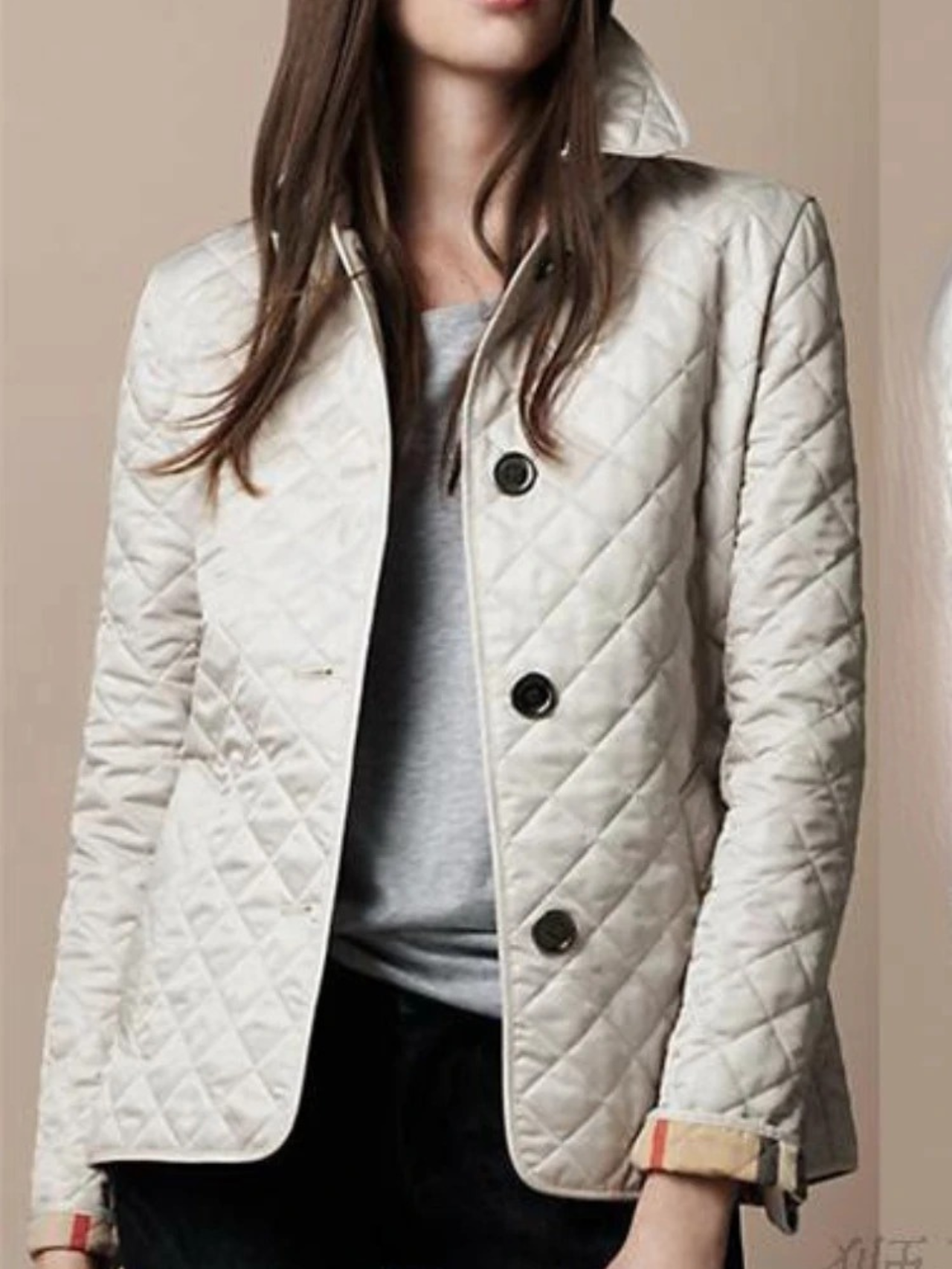 Charly | Women's Quilted Jacket with Turned-Down Collar