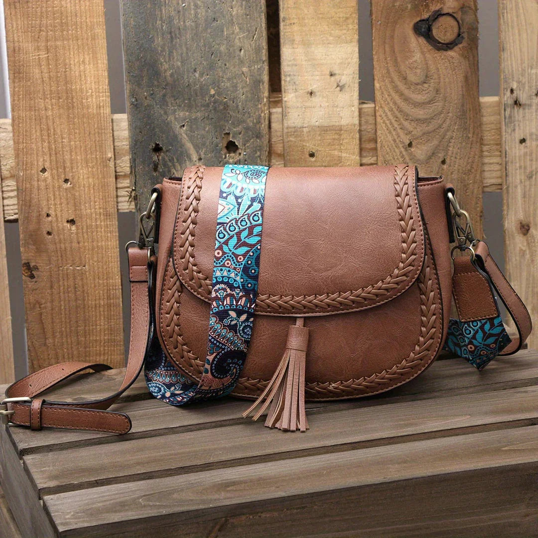 Charly | Women's Saddle Bag with Tassel Detail
