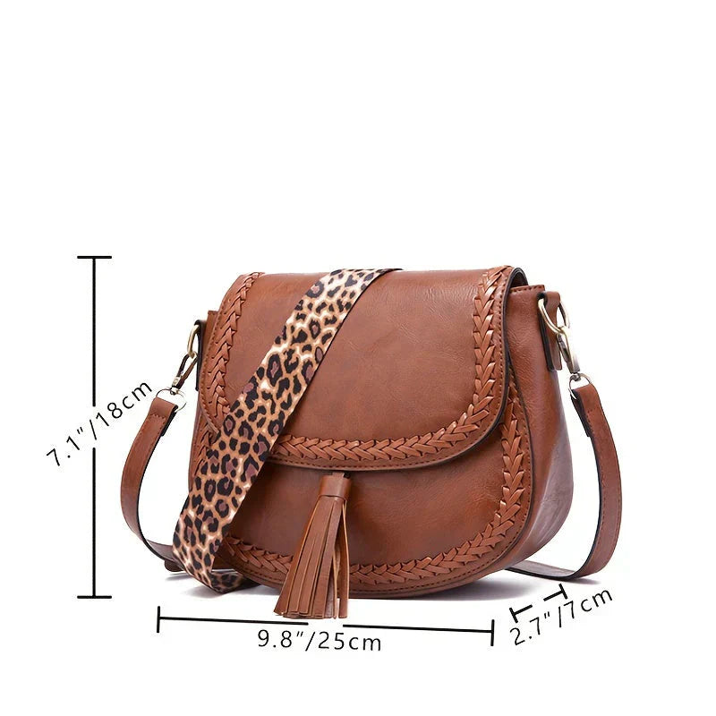 Charly | Women's Saddle Bag with Tassel Detail