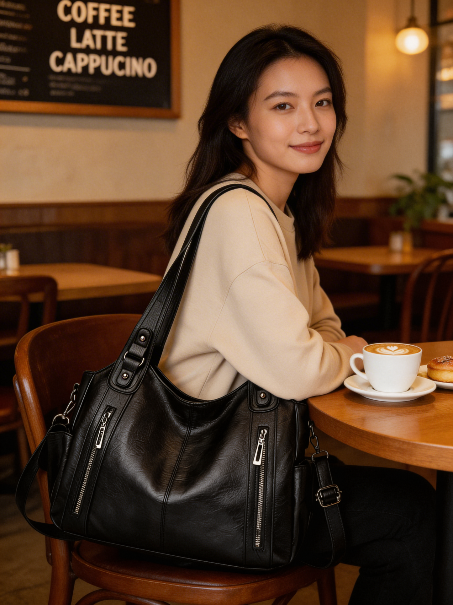 Charly | Women's Shoulder Bag with Multiple Compartments