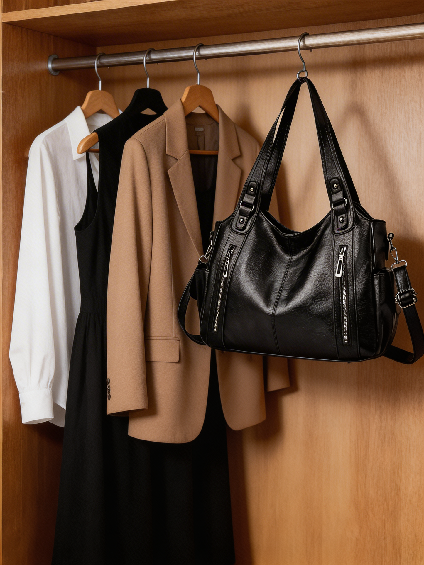 Charly | Women's Shoulder Bag with Multiple Compartments