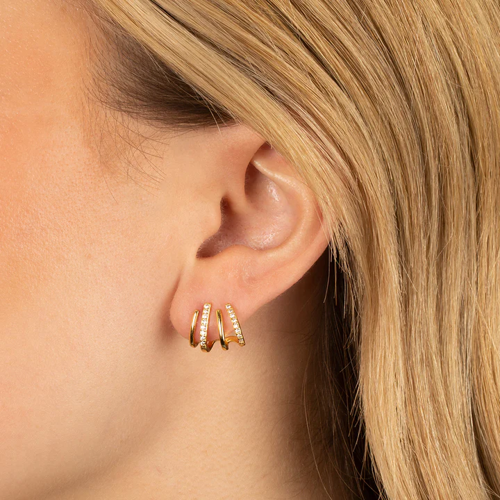 Charly | Women’s Twist Earrings | Lightweight Statement Jewelry | Hypoallergenic Finish