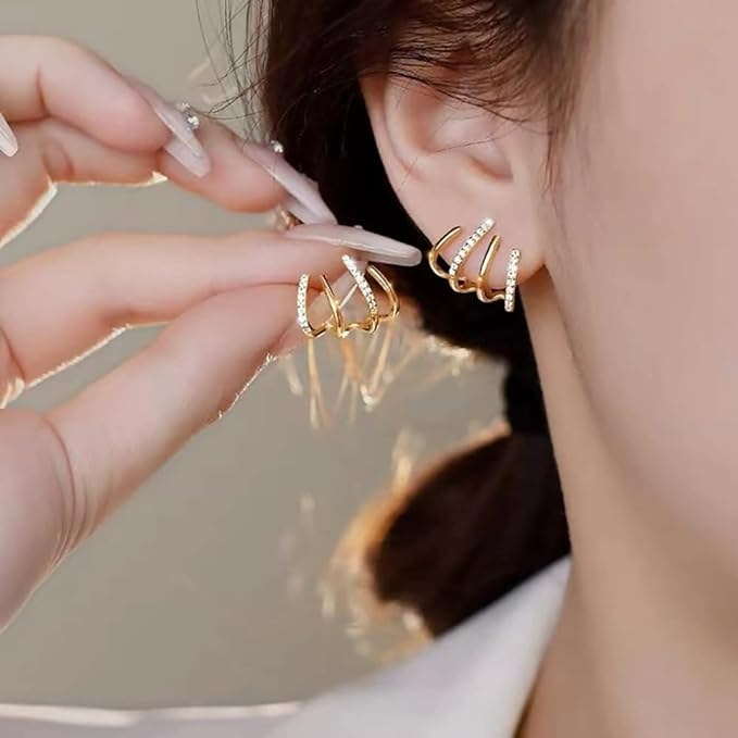 Charly | Women’s Twist Earrings | Lightweight Statement Jewelry | Hypoallergenic Finish