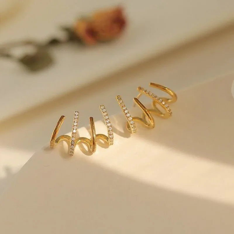 Charly | Women’s Twist Earrings | Lightweight Statement Jewelry | Hypoallergenic Finish