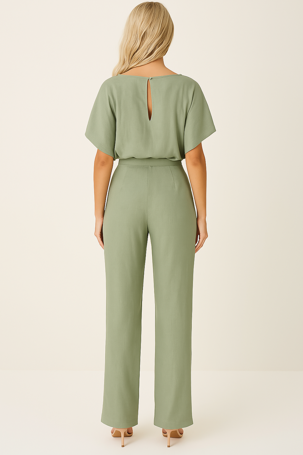 Charly | Women's Wide Leg Jumpsuit with Belt