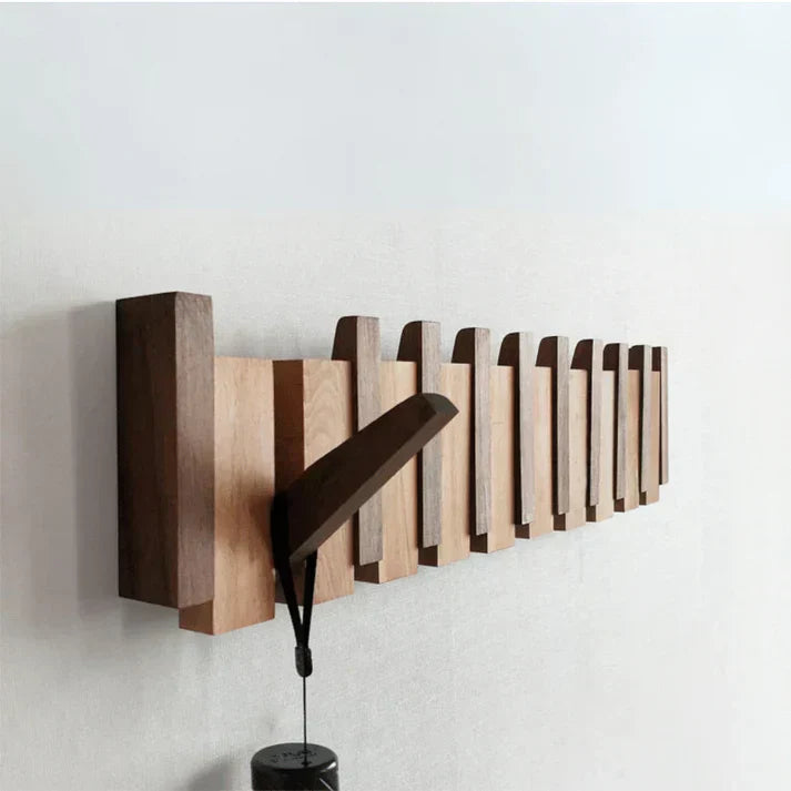 Charly | Wooden Coat Rack with Piano Key Design