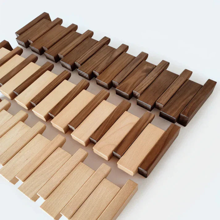 Charly | Wooden Wall Hook Rack Piano Design