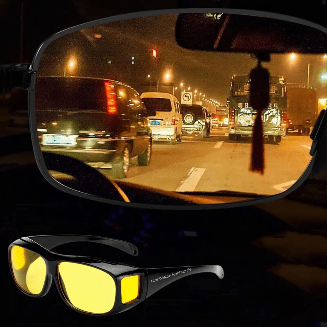 CLARIVUE – Night glasses with HD lenses & glare protection for safe driving at night