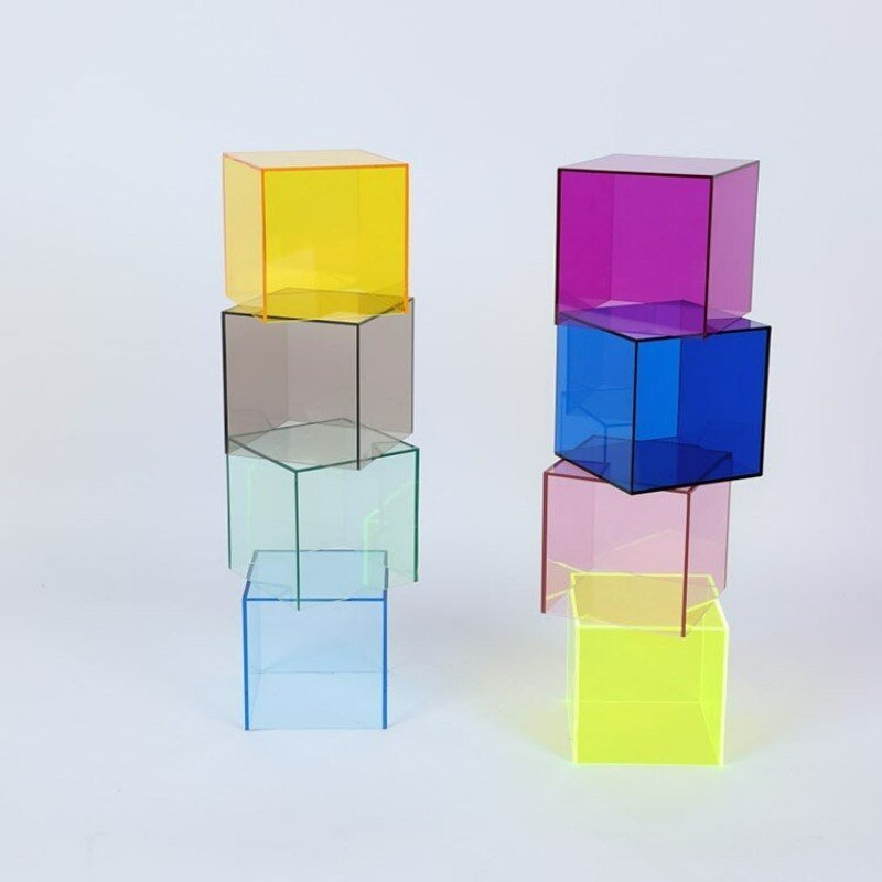 Colorful Acrylic Storage Box - Transparent Display Box
