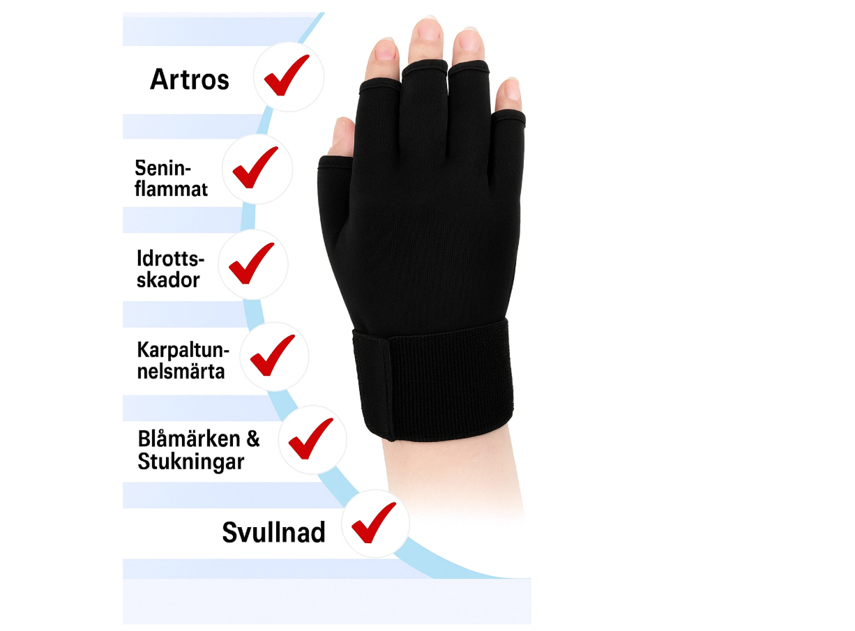 Cooling & warming glove - rheumatism, arthritis, swelling