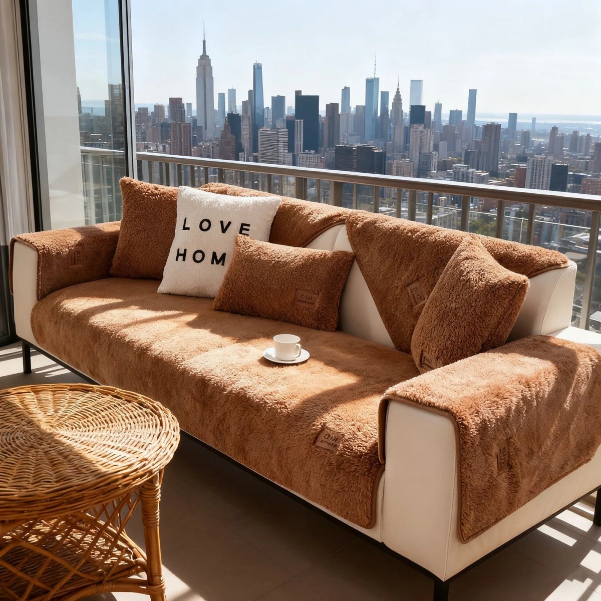 COUCHCLOUD – Plush Sofa Cover Made of Polyester Fiber for Warmth and Protection