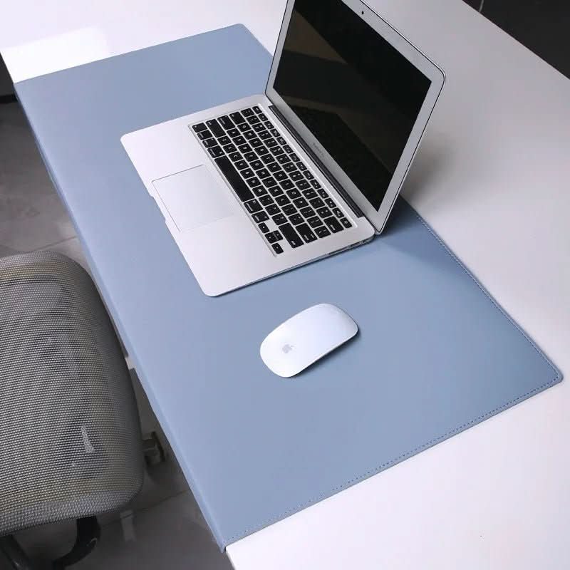 DESKCOMFORT – Ergonomic PU Leather Desk Mat with Wrist Support