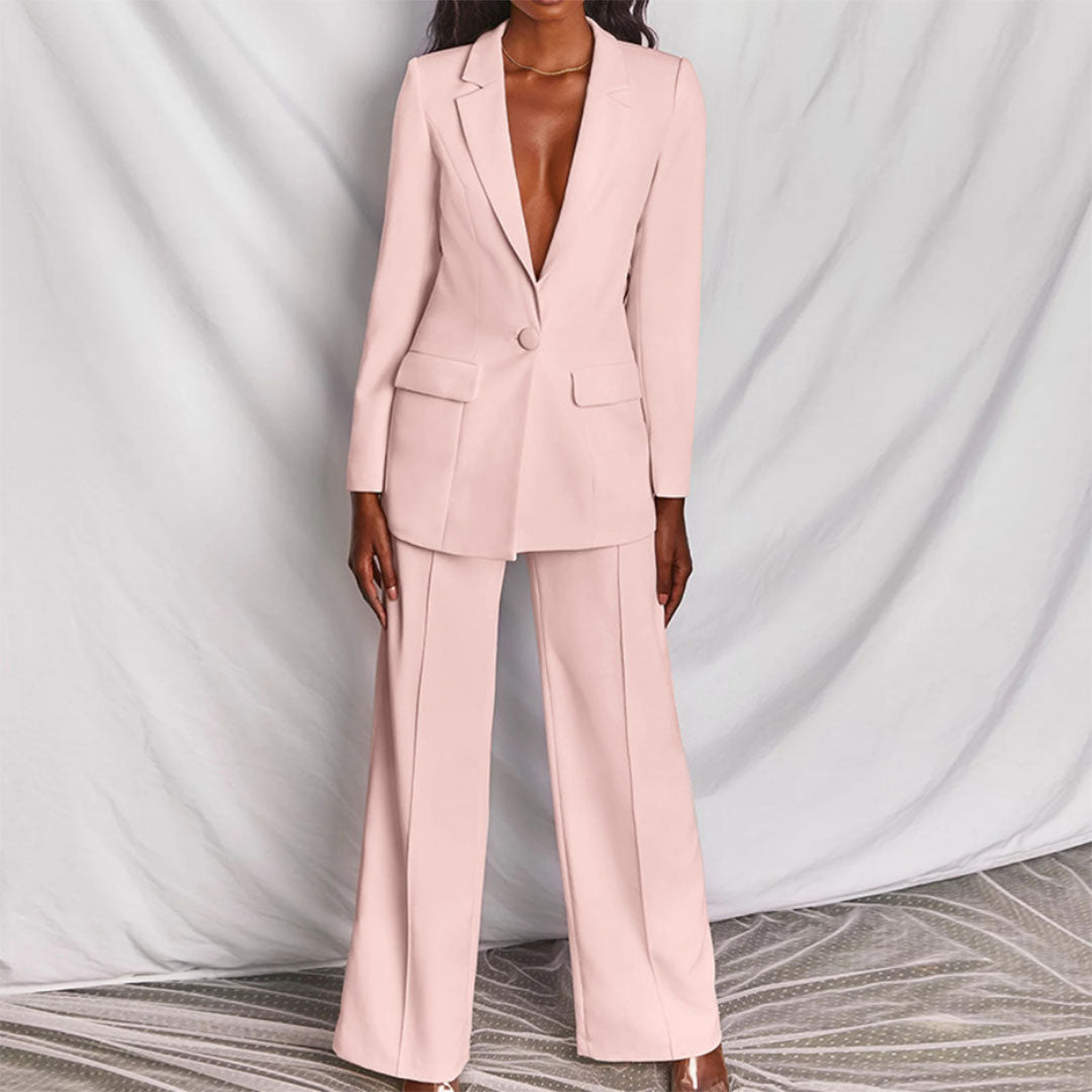 Elegant Blazer and Pants Set for Women