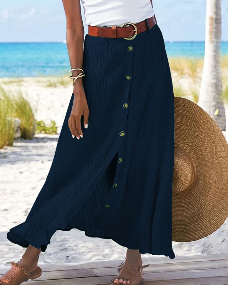 Eliana - Long Buttoned Skirt Eliana