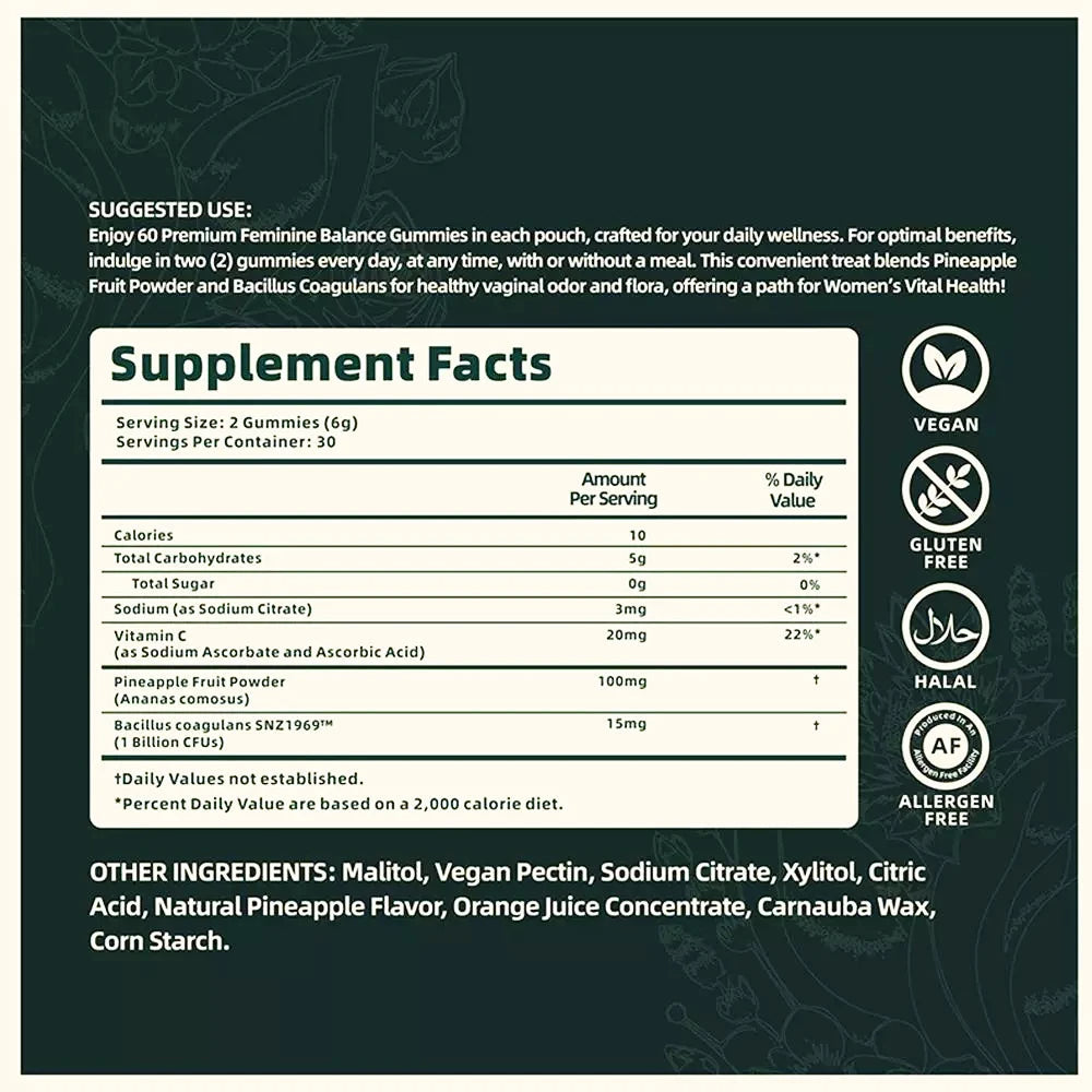 FemVera - Premium pH-Balancing Gummies for Inner Freshness and Well-Being