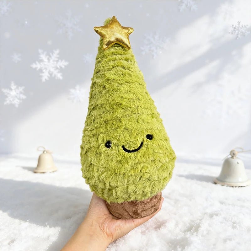 FESTIVETREE – Cute Plush Christmas Tree Figurine for Cozy Christmas Rooms
