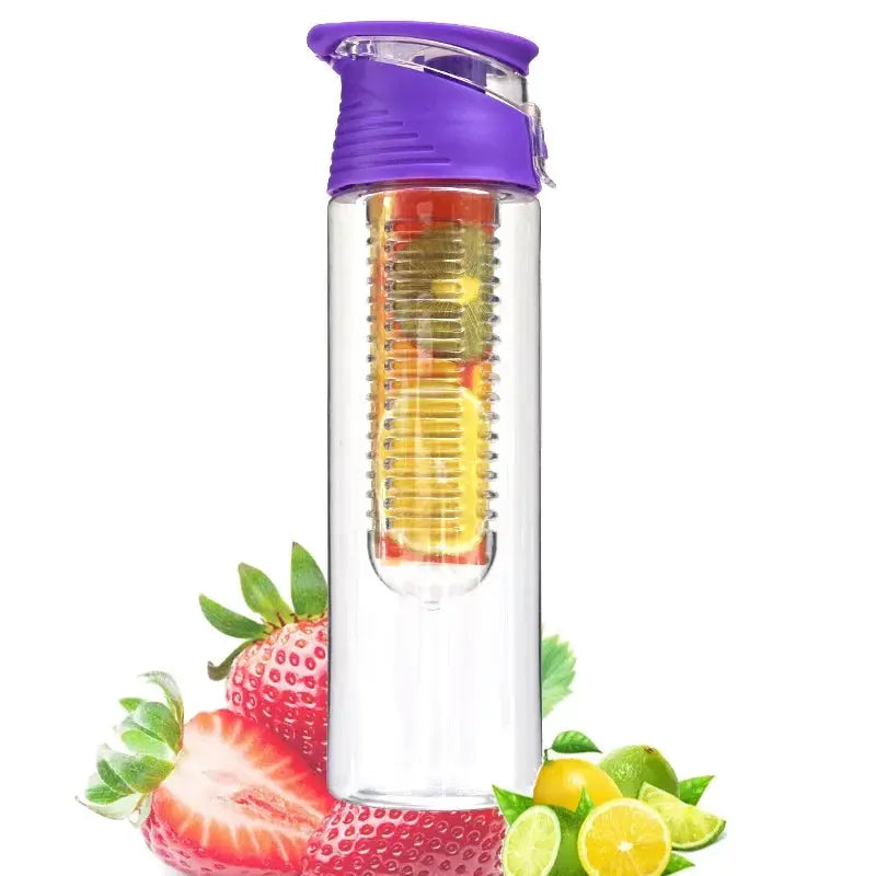 Fruit Infuser Bottle with Long Infuser Case and Time Indicator