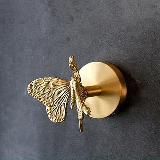 GOLDHORN – Decorative Animal Coat Hook made of Brass with Gold Finish