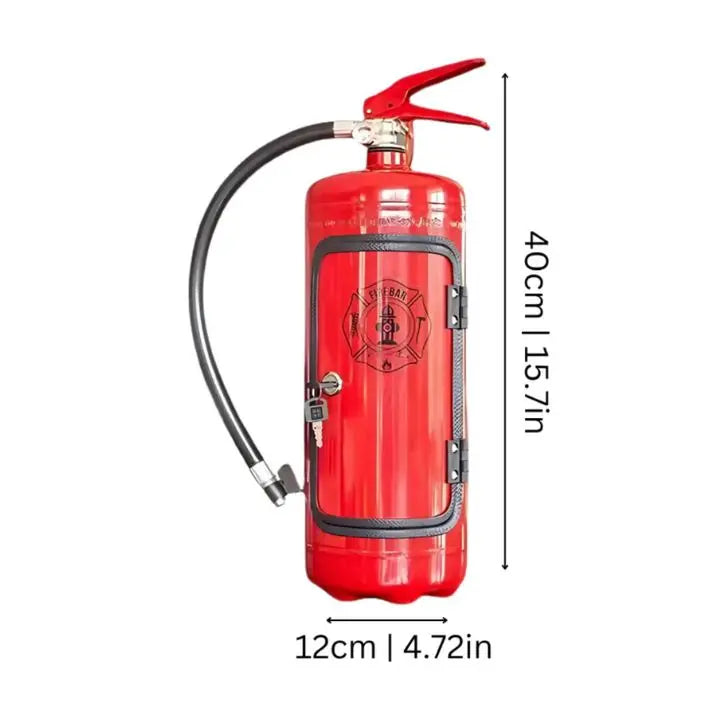 Handcrafted Fire Extinguisher Mini Bar – Unique Gift Idea