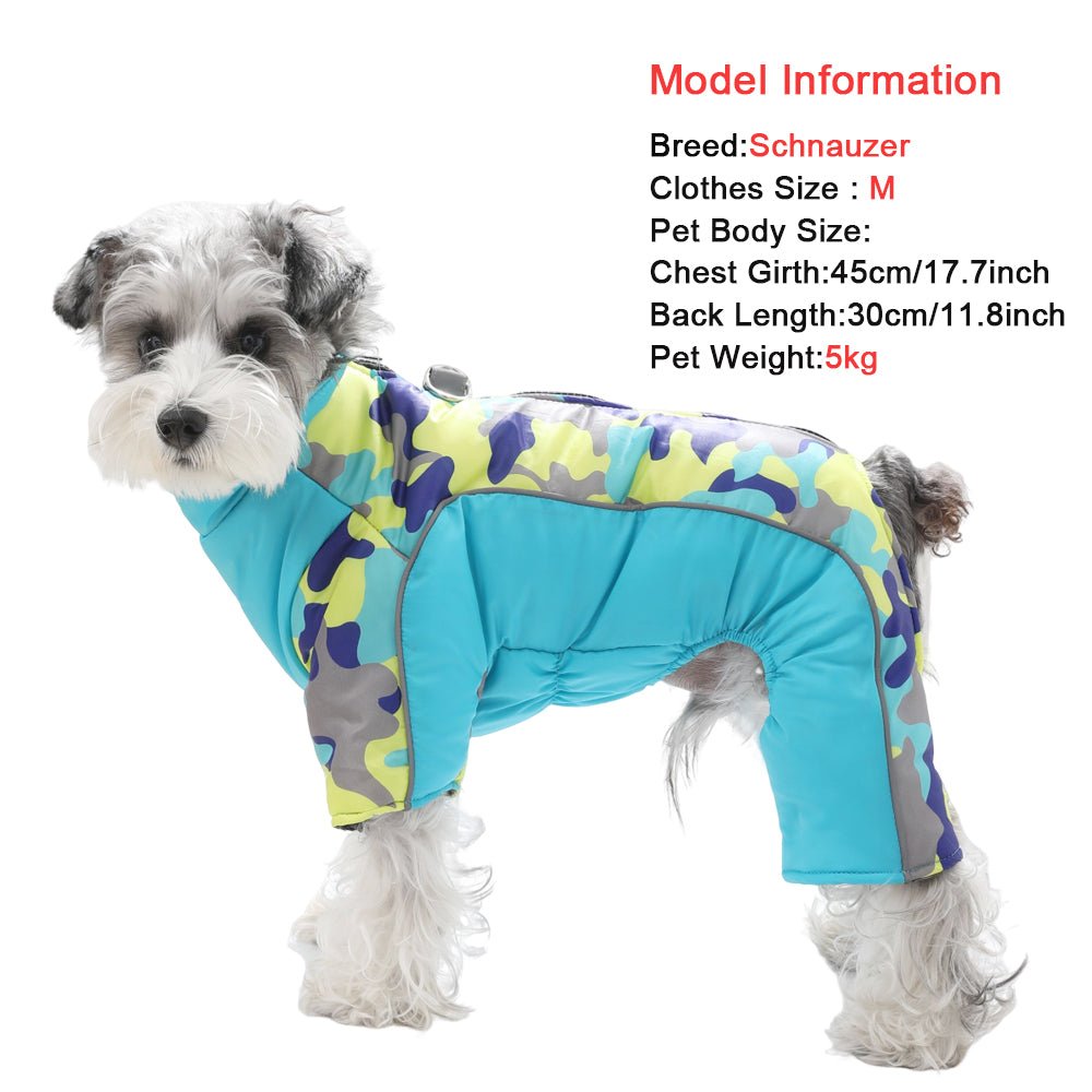 HARRYPAWS JACKET - Warm & waterproof winter jacket for dogs with reflective stripes