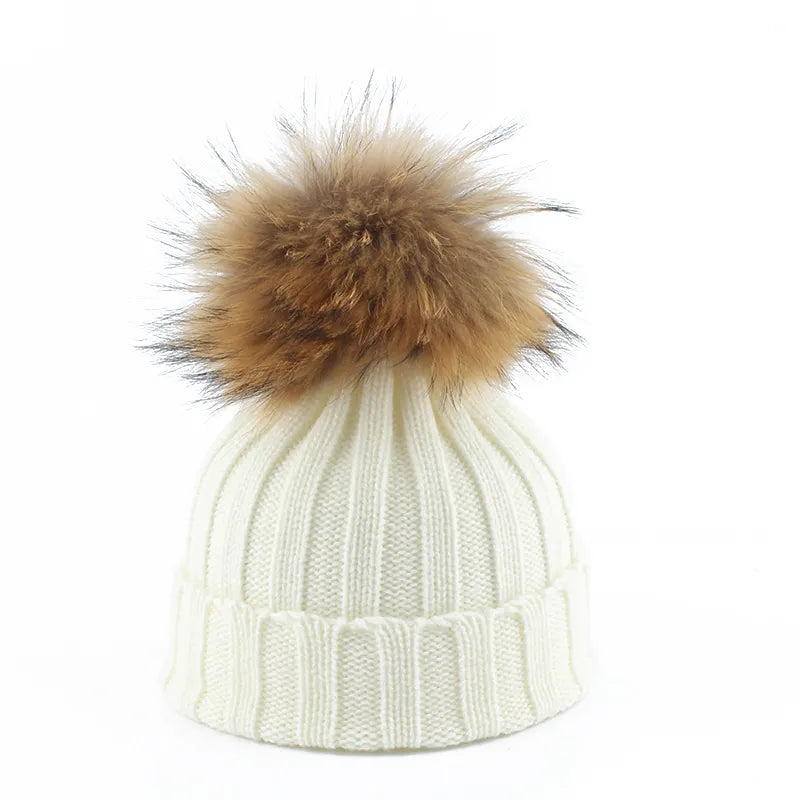 Knitted Winter Pom-Pom Hat - Felina