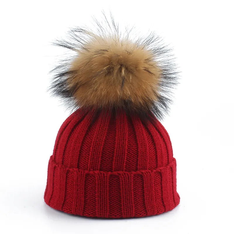 Knitted Winter Pom-Pom Hat - Felina