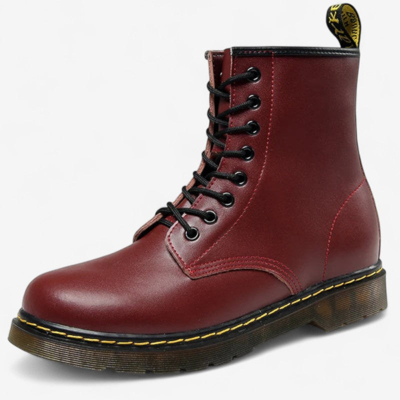 Lace-up Ankle Boots for Women with Non-slip Sole