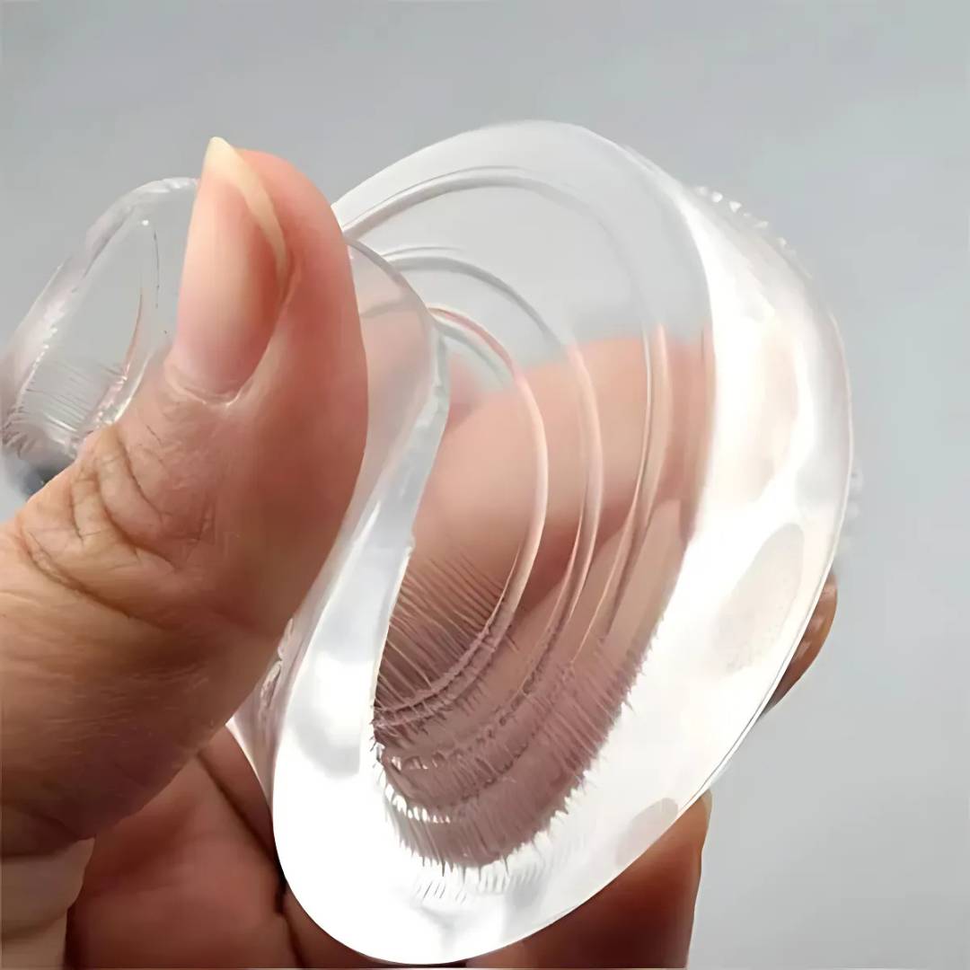 LiftComfort Silicone Gel Heel Lifting Inserts | Height Increase - Pain Relief for Plantar Fasciitis - Shock Absorption - Better Posture Charly