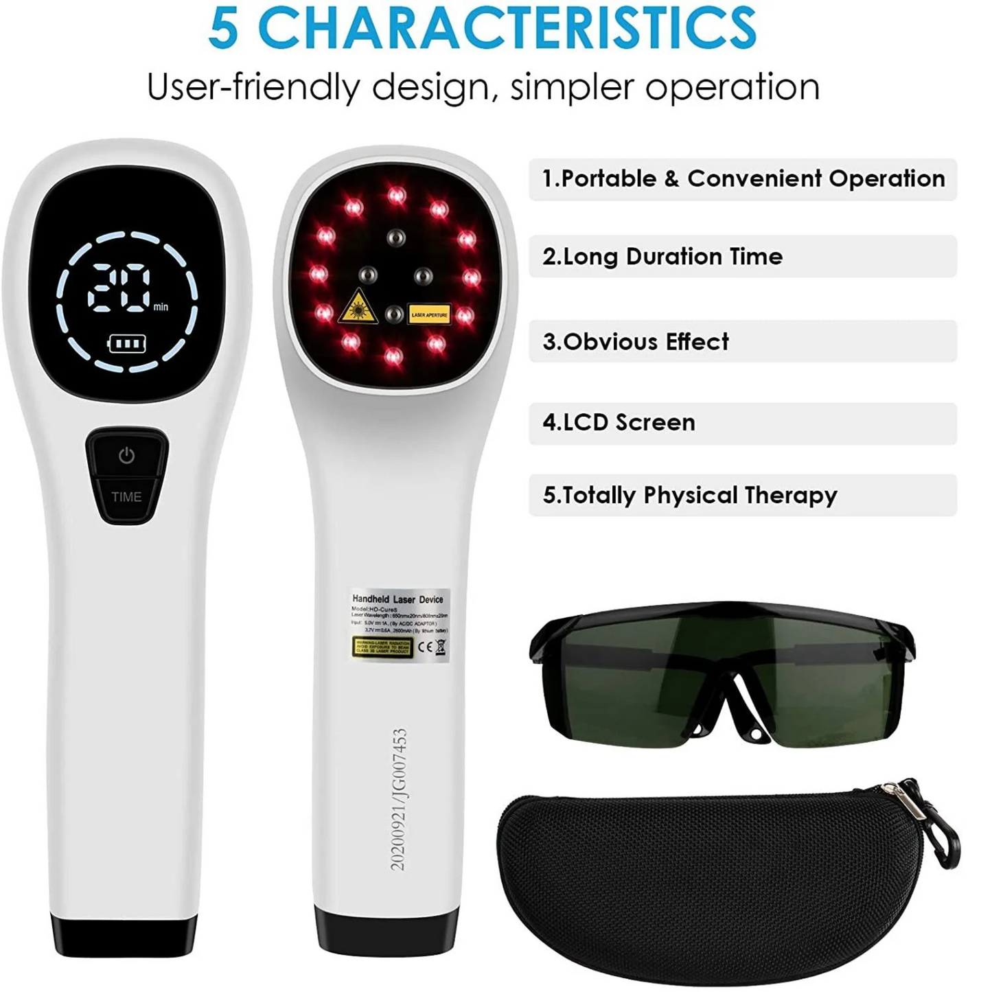 LumiNova Handheld Red Light Therapy for At-Home LLLT