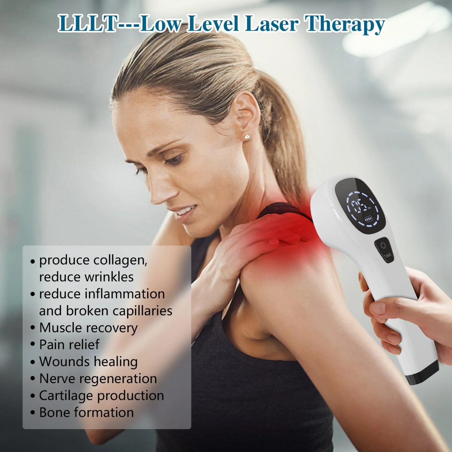 LumiNova Handheld Red Light Therapy for At-Home LLLT