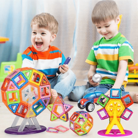 MagnaBuilder Set - Creative magnetic toy for little builders aged 4 and over