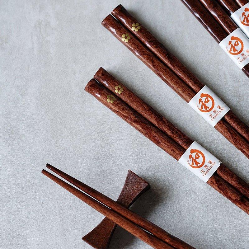 Miyabi | Golden Sakura Wooden Chopstick Set | Charly