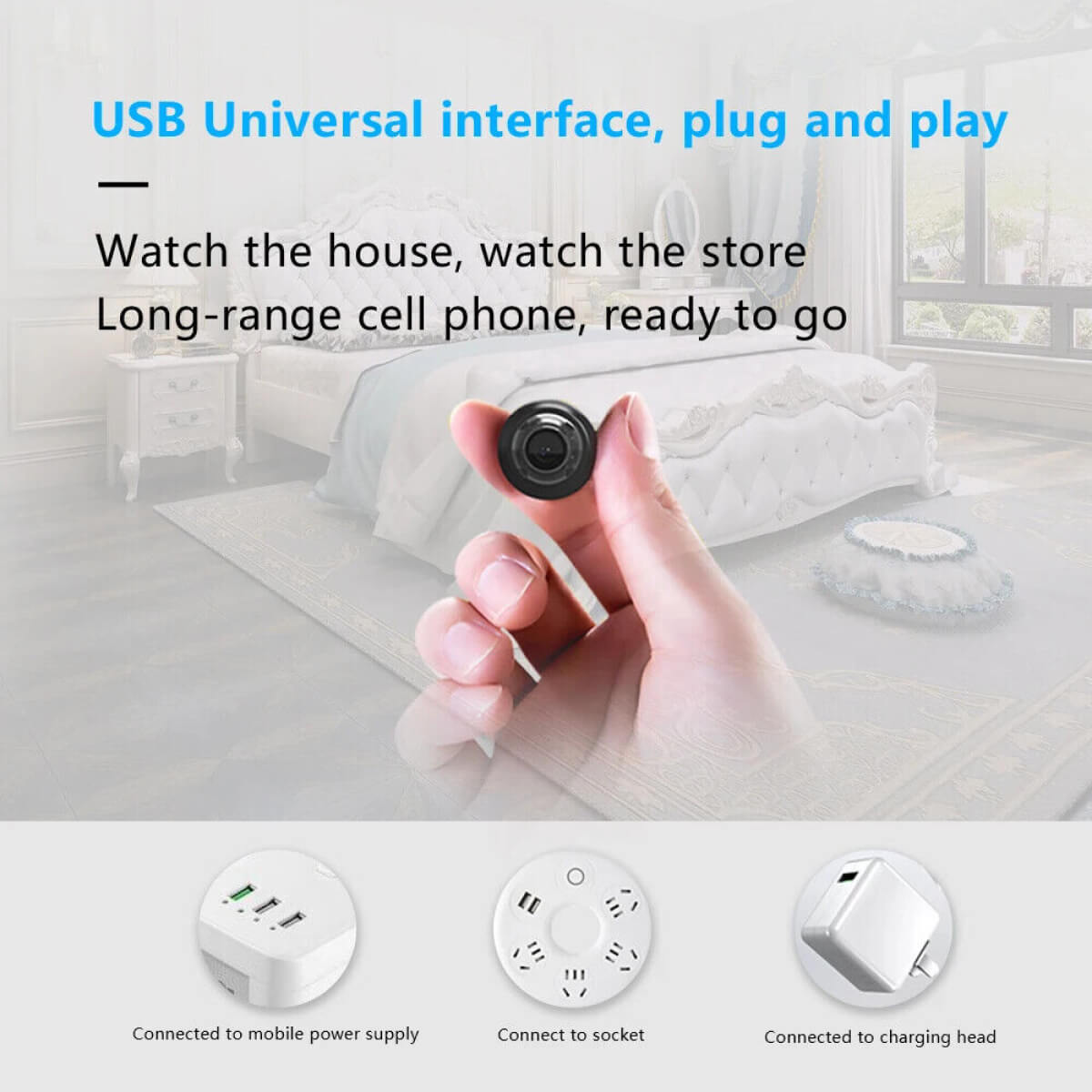 NovaGuard 1080P Mini Waterproof WiFi Camera With 160 Degree Night Vision
